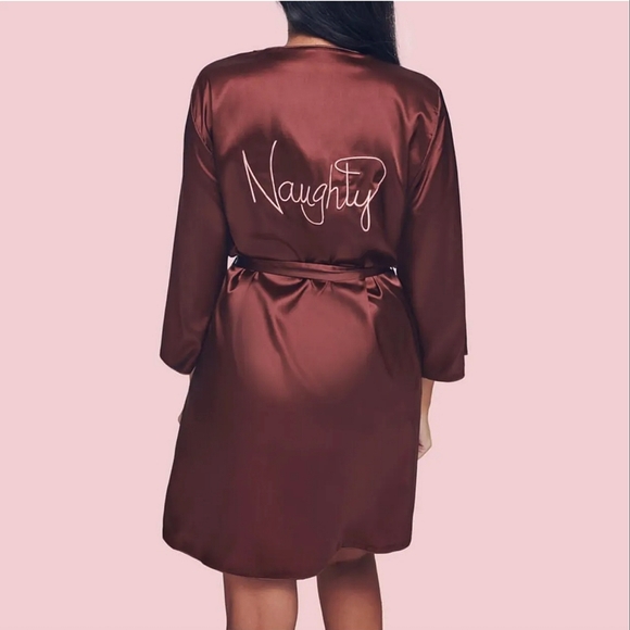 💥SALE💥Naughty Nude Reversible Robe - Picture 4 of 10
